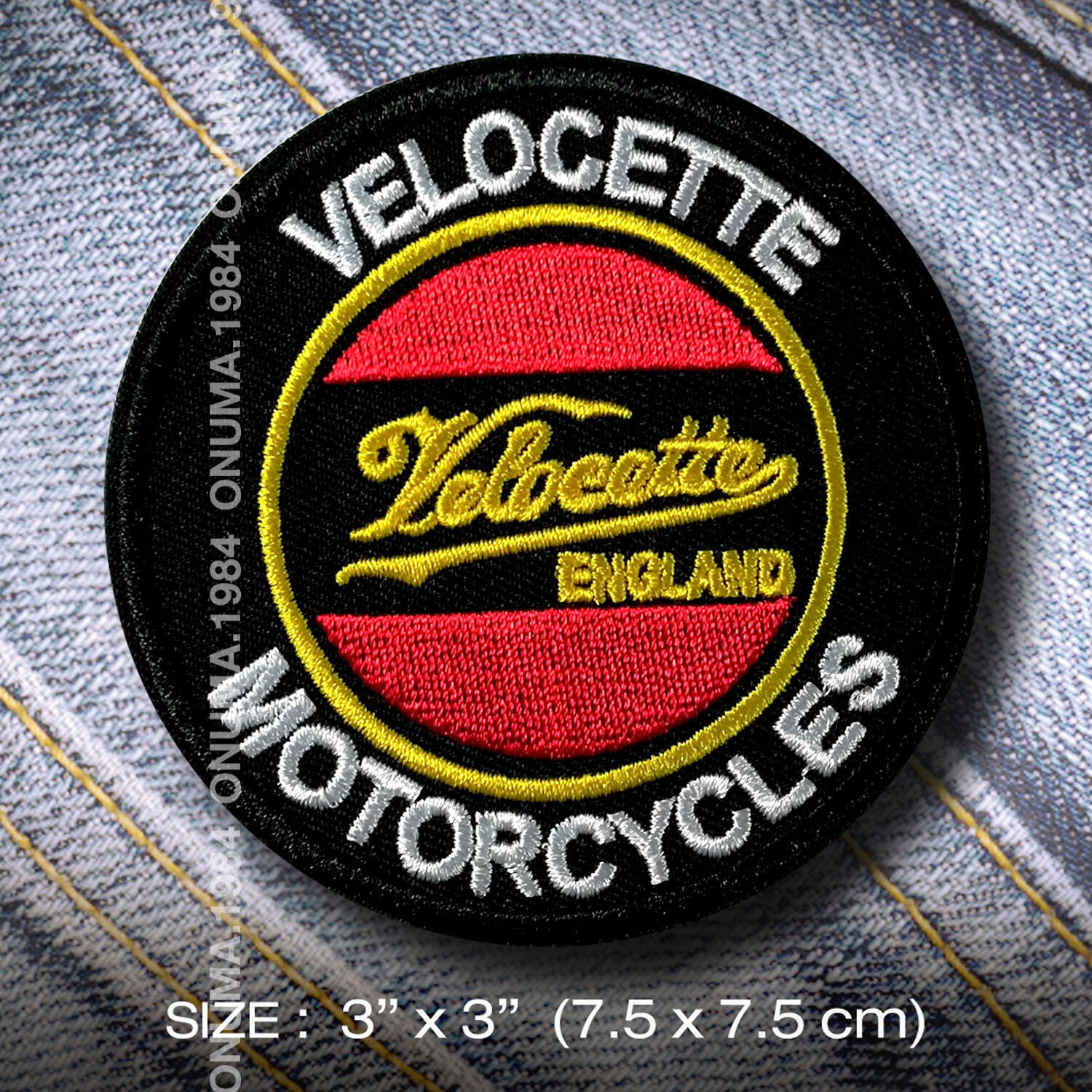 Velocette Patch Iron On Clothing Old School Motorcycles Classic Vintage Retro