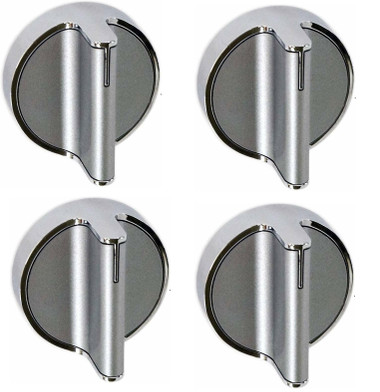 QRInnovations Surface burner knob Compatible with Whirlpool Range W10828837 ( 4 Pack )