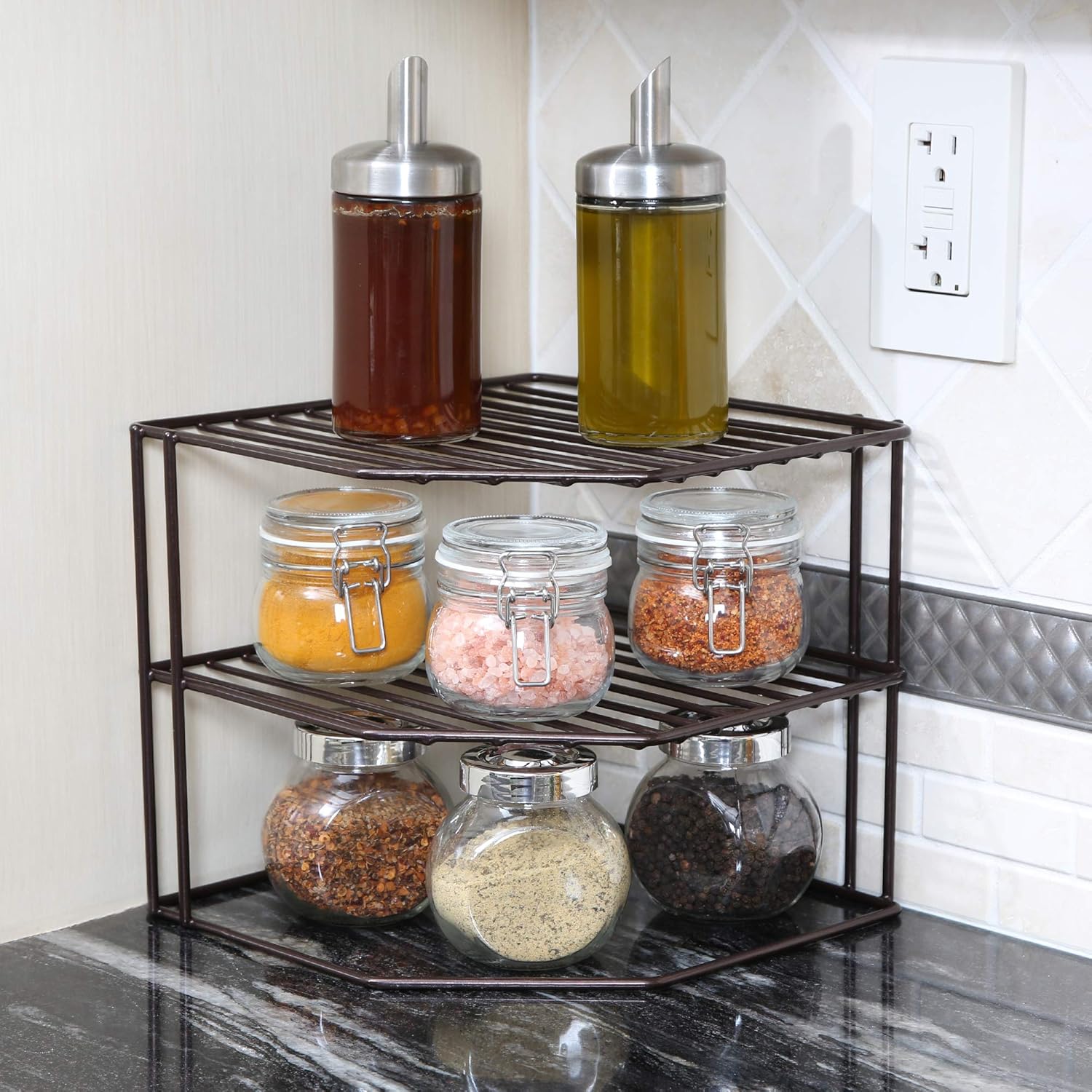 Smartdesign 3 Tier Kitchen Corner Shelf Rack