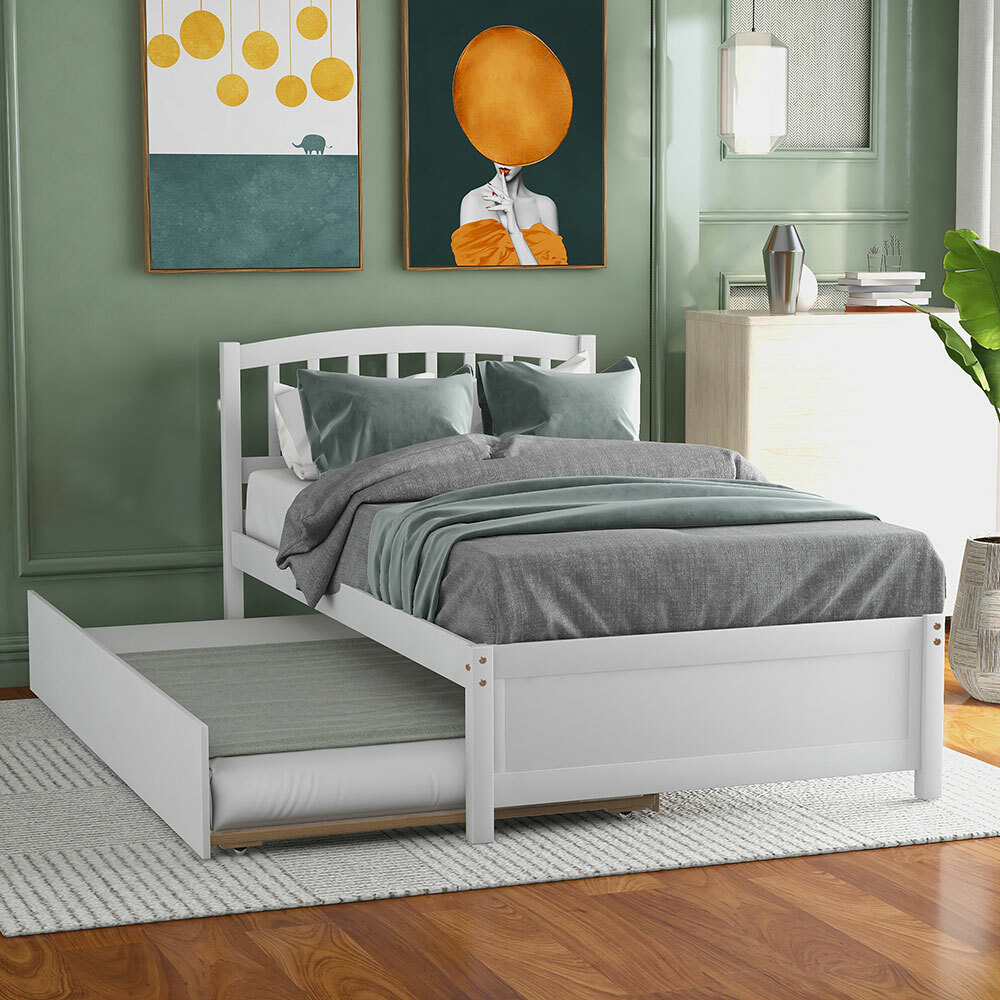 Twin Bed Frame With Trundle