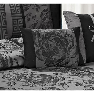 HIG Piece Floral Jacquard Patchwork Comforter Set Bed in a Bag