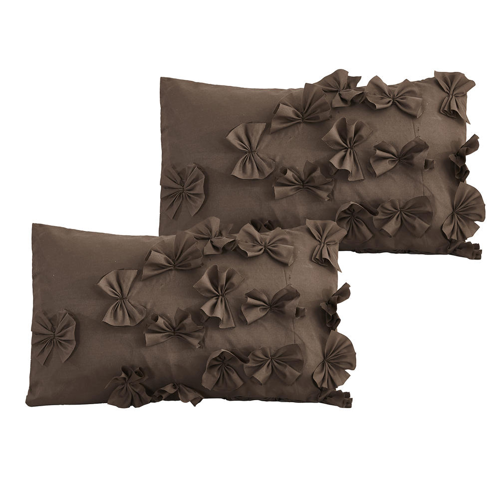 HIG Chocolate Comforter Set - Butterfly Flower Full
