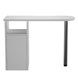 Aoolive Beauty Salon Wooden Technician Table Nail Station Desk White