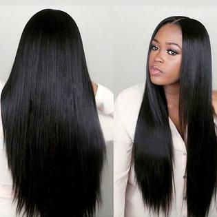 Premier Crown Hair Long Silky Straight Glueless Lace Front Wigs
