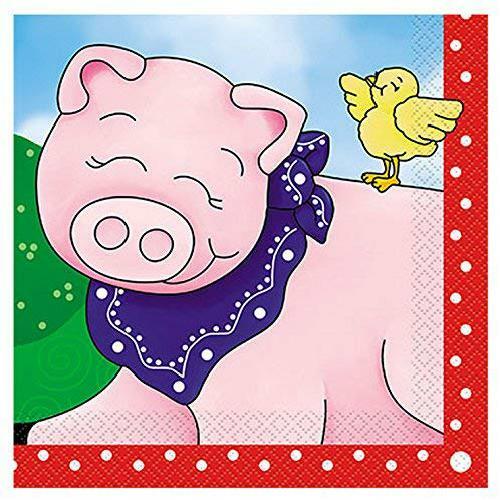 Jj Party Supplies Farm Friends Themed Birthday Party Plates Napkins Serves 16
