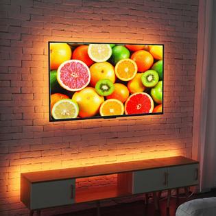 Amazon Com Tv Led Backlight Hamlite 50 55 Tvs 11 5ft Usb Bias Lighting Tv Led Lights With Remote Color Changing Rgb Led Strip Lights Usb Powered Home Improvement