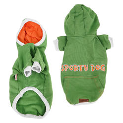 Sussexhome Large Dog Hoodie for Large Dogs - Cute Dog Clothes Washable Dog Hoodie - Full Coverage Dog Sweater Hoodie - Green