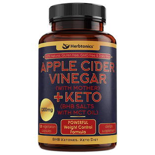 Herbtonics 5x Potent Apple Cider Vinegar Capsules With Mother