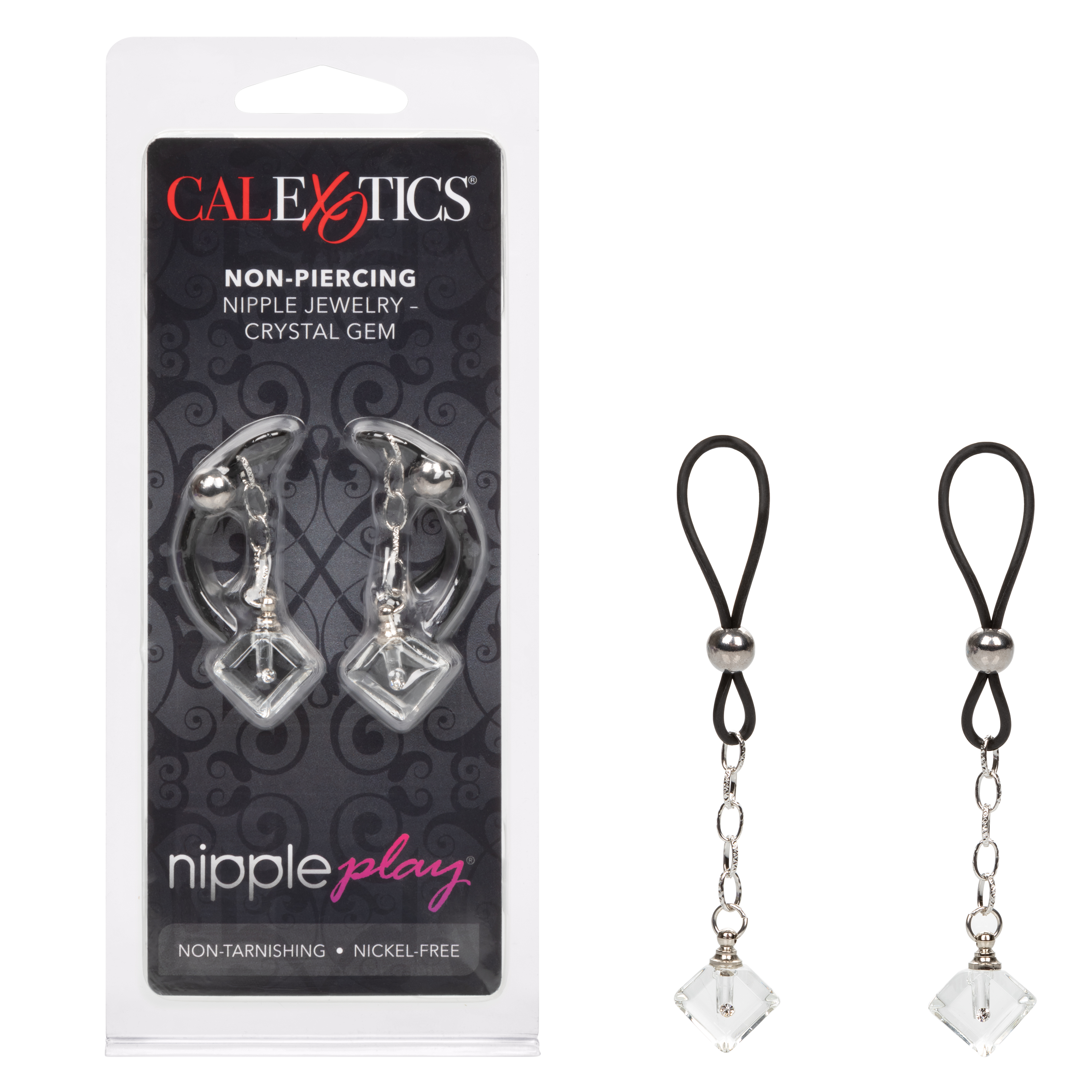 California Exotic Novelties Nipple Play Non-Piercing Nipple Jewelry Crystal Gem