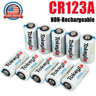 10x Tokeyla Cr123a Batteries 123 Cr17345 3v Lithium Battery For Toy Flashlight