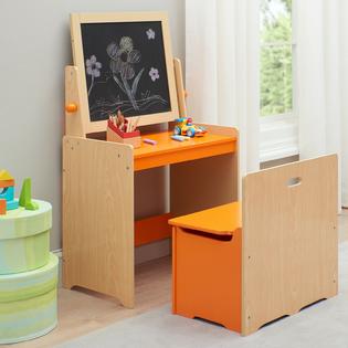 Senda Art Desk For Kids Children Table Chair Set Storage Wood