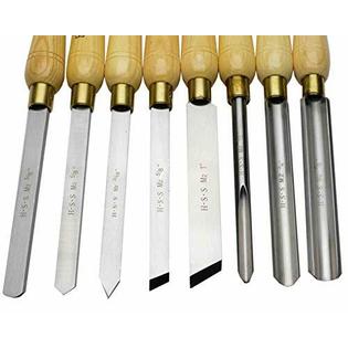 PSI Woodworking LCHSS8 Wood Lathe 8pc HSS Chisel Set 1 PSI Woodworking LCHSS8 Wood Lathe 8pc HSS Chisel Set 1