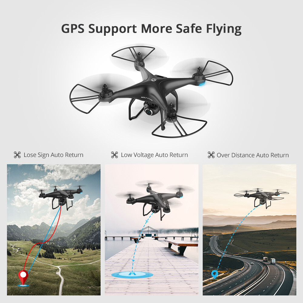 Holy Stone Holy Stone Hs1d Gps Drone With 1080p Hd Camera Fpv Rc Quadcopter Tapfly Selfie Holy Stone Holy Stone Hs1d Gps Drone With 1080p Hd Camera Fpv Rc Quadcopter Tapfly Selfie