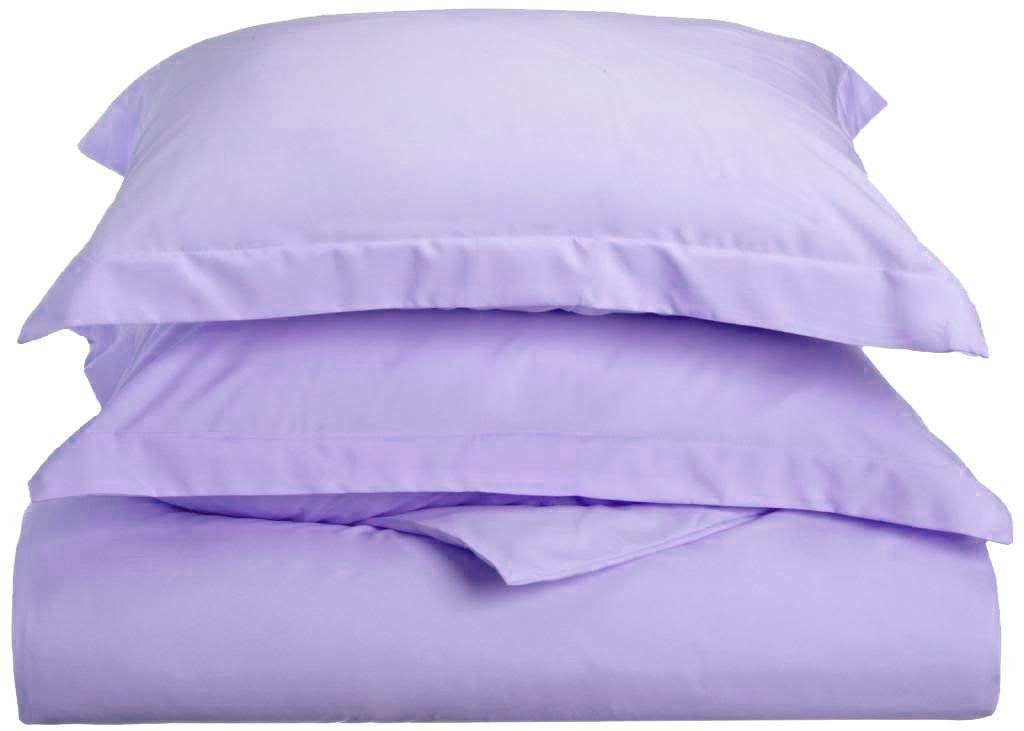 Clara Clark 3pc Duvet Cover Set Cal King Size Lavender