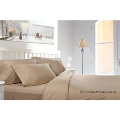 Ab Lifestyles Short Queen Camper Rv Sheet Set Clara Clark 1800 Series 3 Pc Bed Sheet Set Rv Short Queen Size Cream