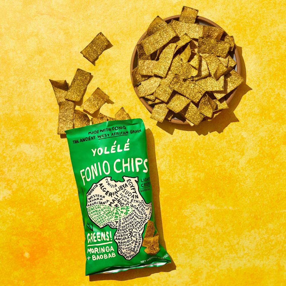 YoleleFoods Yolele Fonio Chips African Supergrain Healthy Whole Grain Gluten-Free Snack Potato-Free Chips Vegan Kosher Non-GMO Zero...