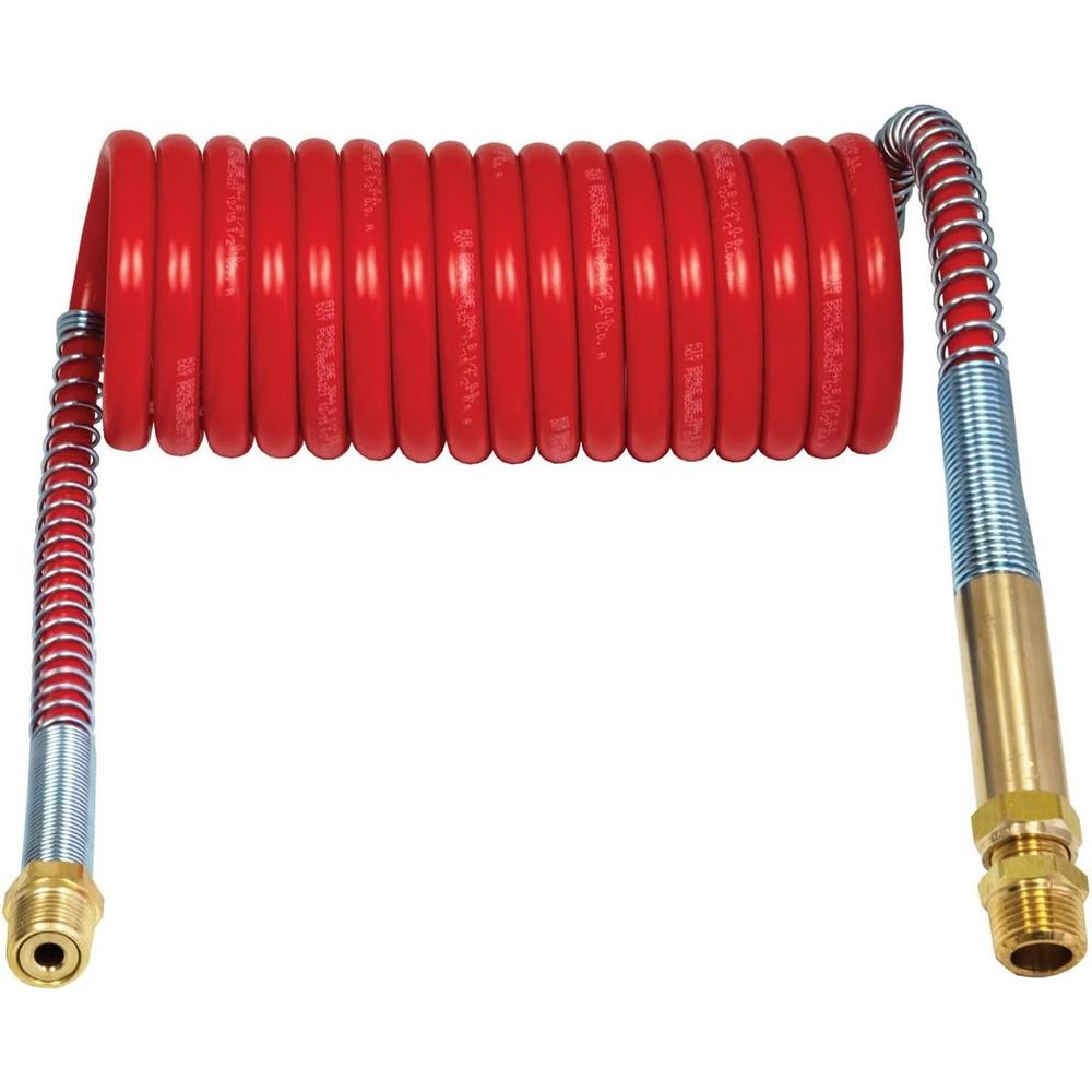 Tectran Industry Grade Aircoil Brake Assembly Set w/Brass Handles | (Red & Blue Set, 12' Length x 12" Tractor Lead)