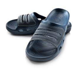 Roxoni Men Sandals Shower Slides for Men Open Toe Slip-On Men Slippers Waterproof Rubber for Beach, Pool, Gym