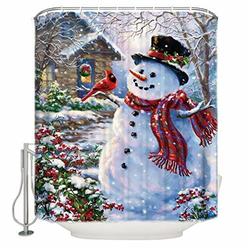 Otc Snowman Shower Curtain Hooks Snowmen Winter Snow