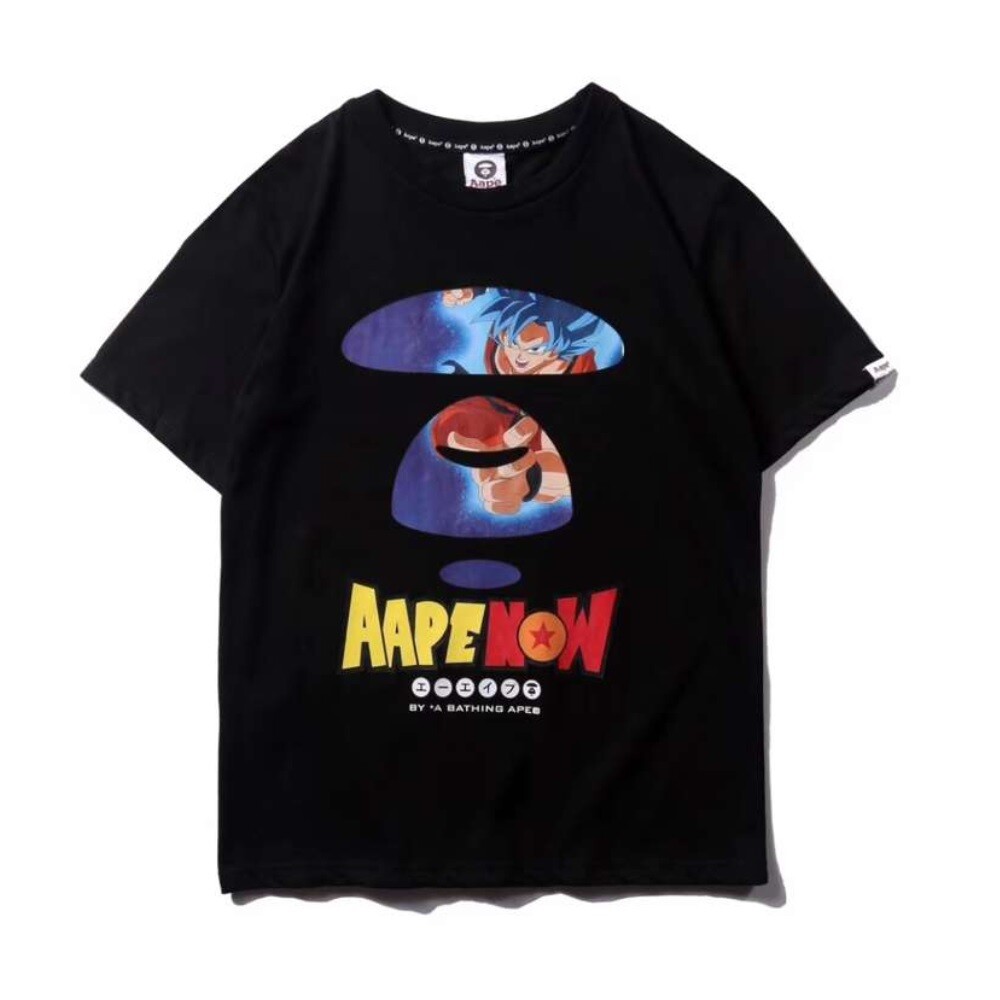 Bape Bape X Dragon Ball Z Tee Black Teenage Adult Unisex Fashion T Shirts