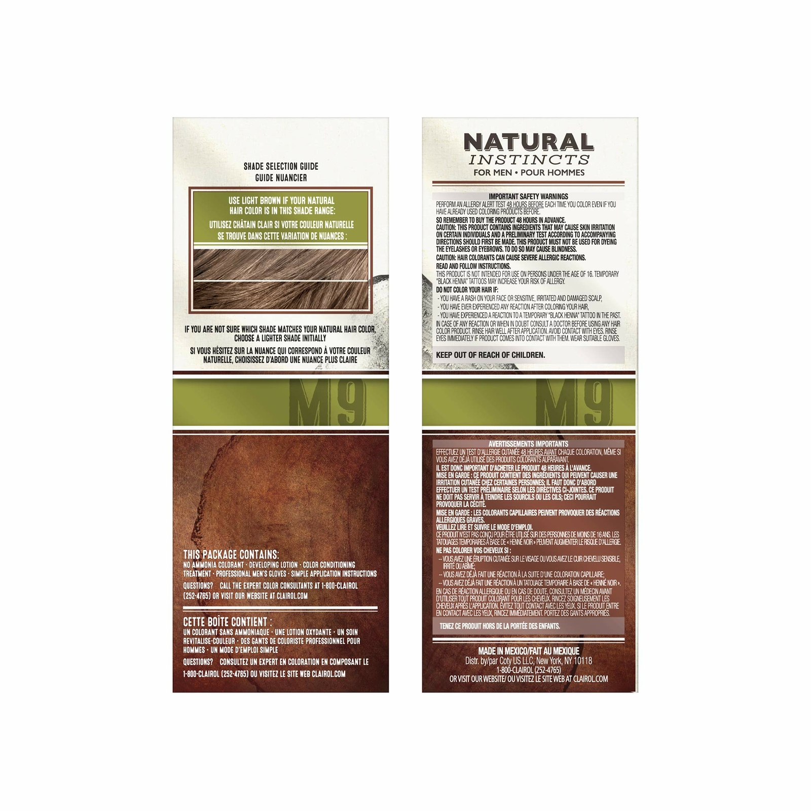 Clairol Natural Instincts Semi Permanent Hair Dye Kit For Men