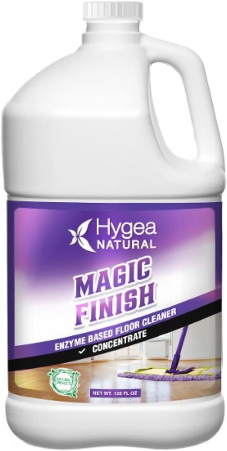 Hygea Natural Magic Finish - Natural Enzyme-Based Floor Cleaner (Concentrated) Gallon 128 oz