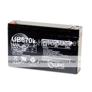 Ub670alt19 New 10 Pack Upg Ub670 6v 7ah 6 Volt 7 Amp Hour Sla