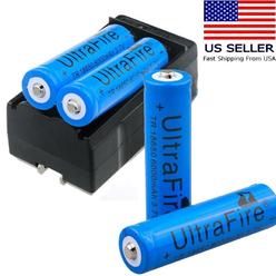 Ultrafire 18650 3000mah 3 7v Rechargeable Li Ion Battery Pair Charger Combo