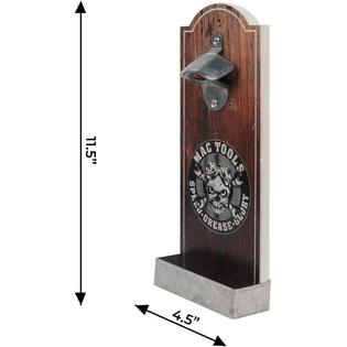 Bigtree Rustic Wall Mounted Vintage, Outdoor Wall Mounted Bottle Opener With Cap Catcher
