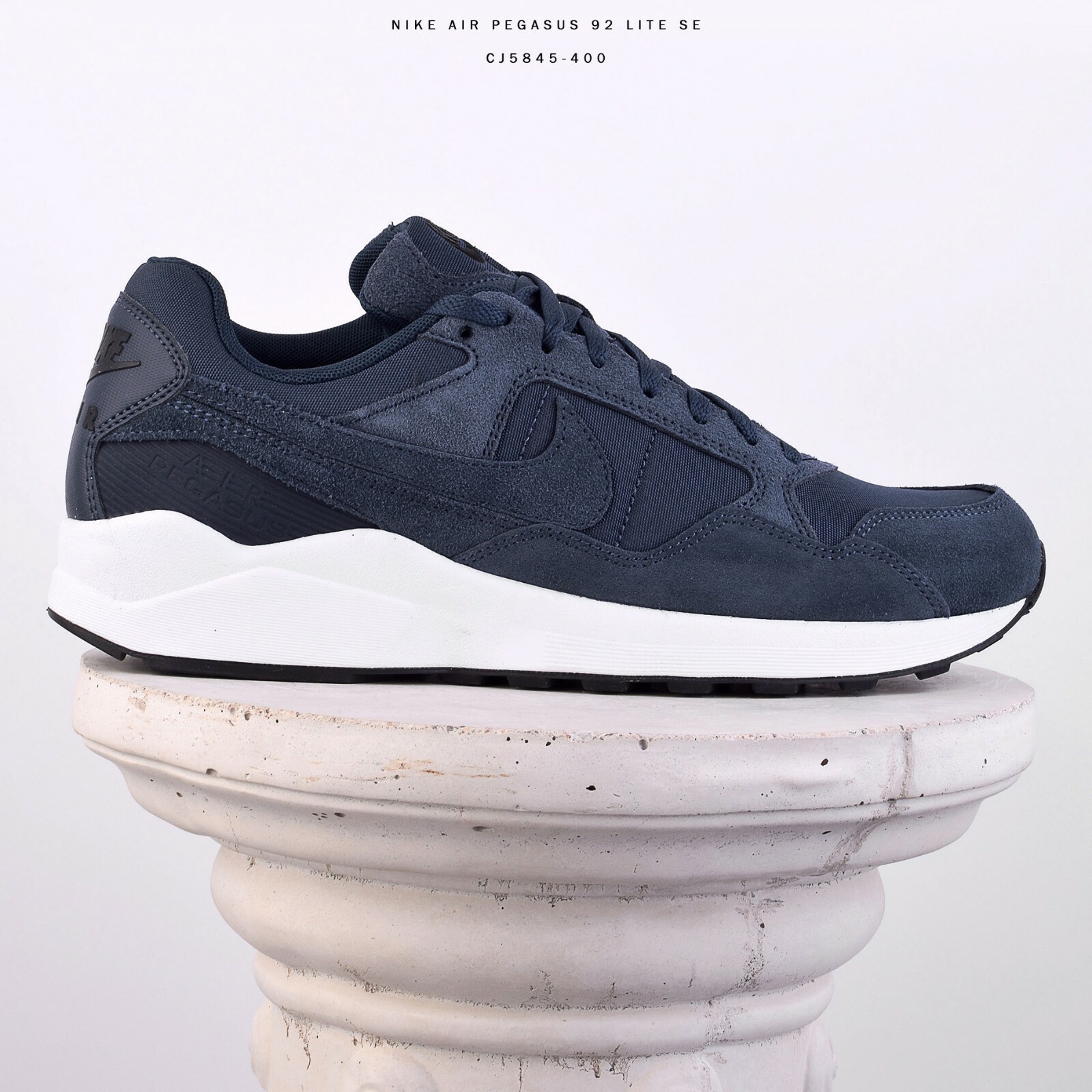 nike pegasus lite se Nike Air Pegasus '92 Lite SE Men Lifestyle Shoes New Midnight Navy ...