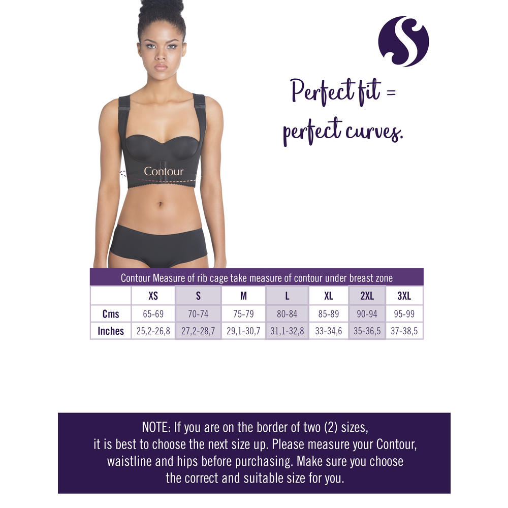 Siluet SilA2010 Fajas Colombianas Posture Corrector Shapewear Top Back Shaper with Support Bra