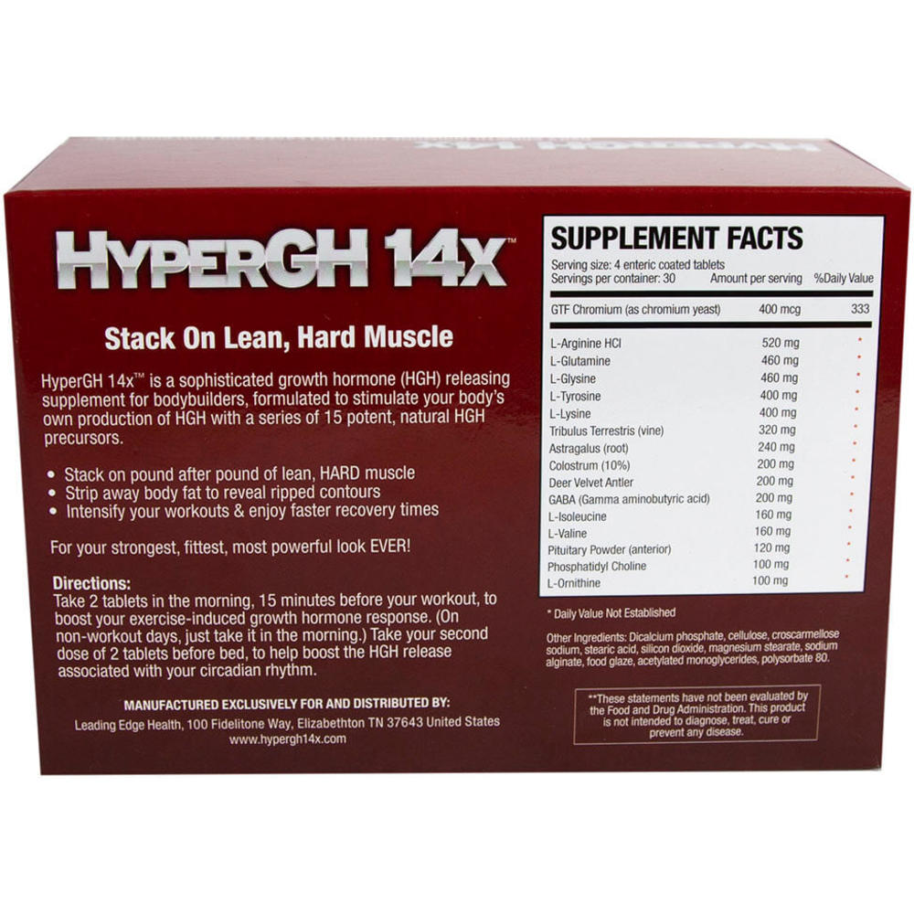 Leading Edge Health HyperGH 14x Daily Supplement 120 Count