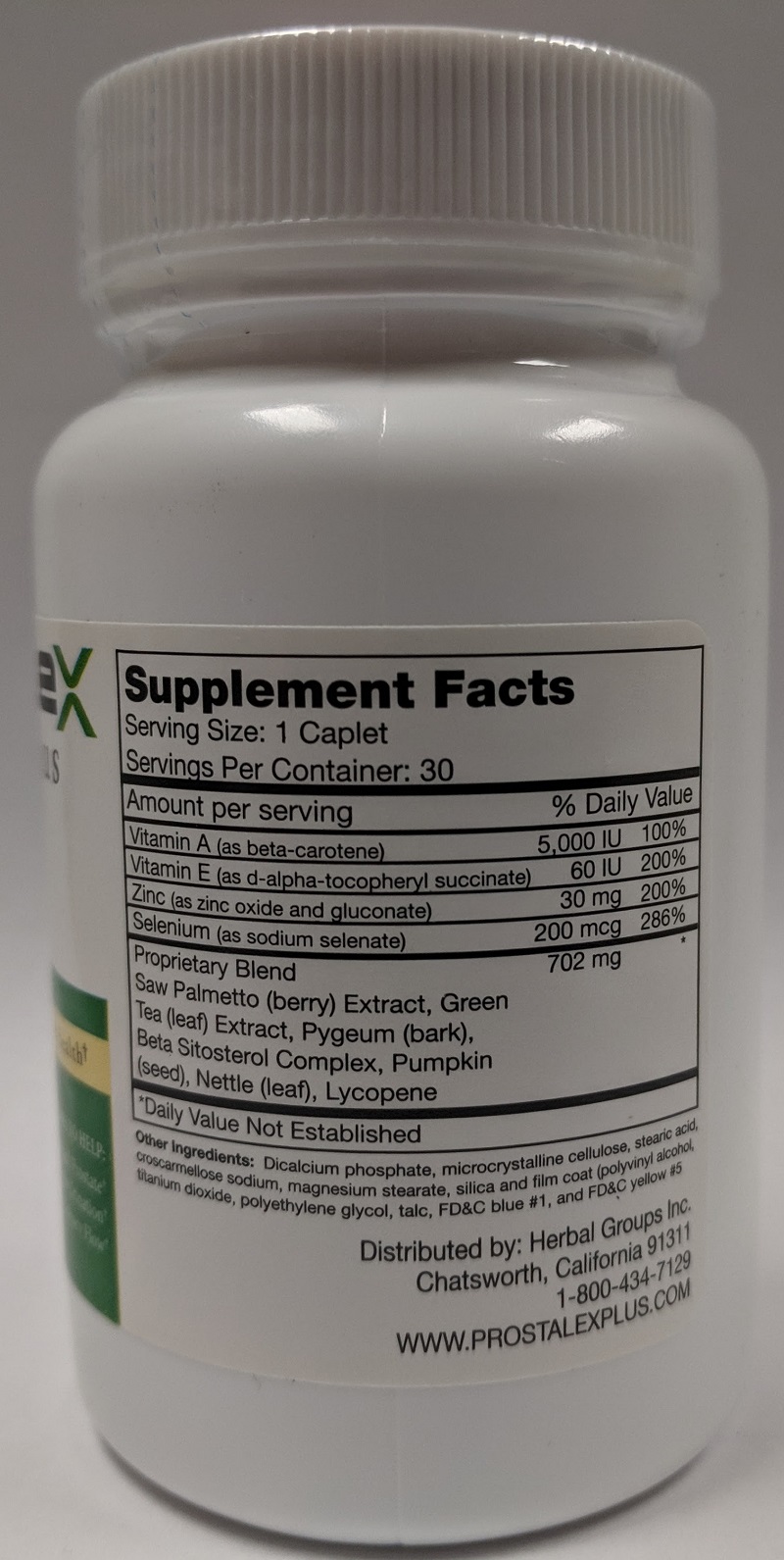 Prostalex Plus 30 Caplets Naturally Young Long Life Solutions Prostate ...