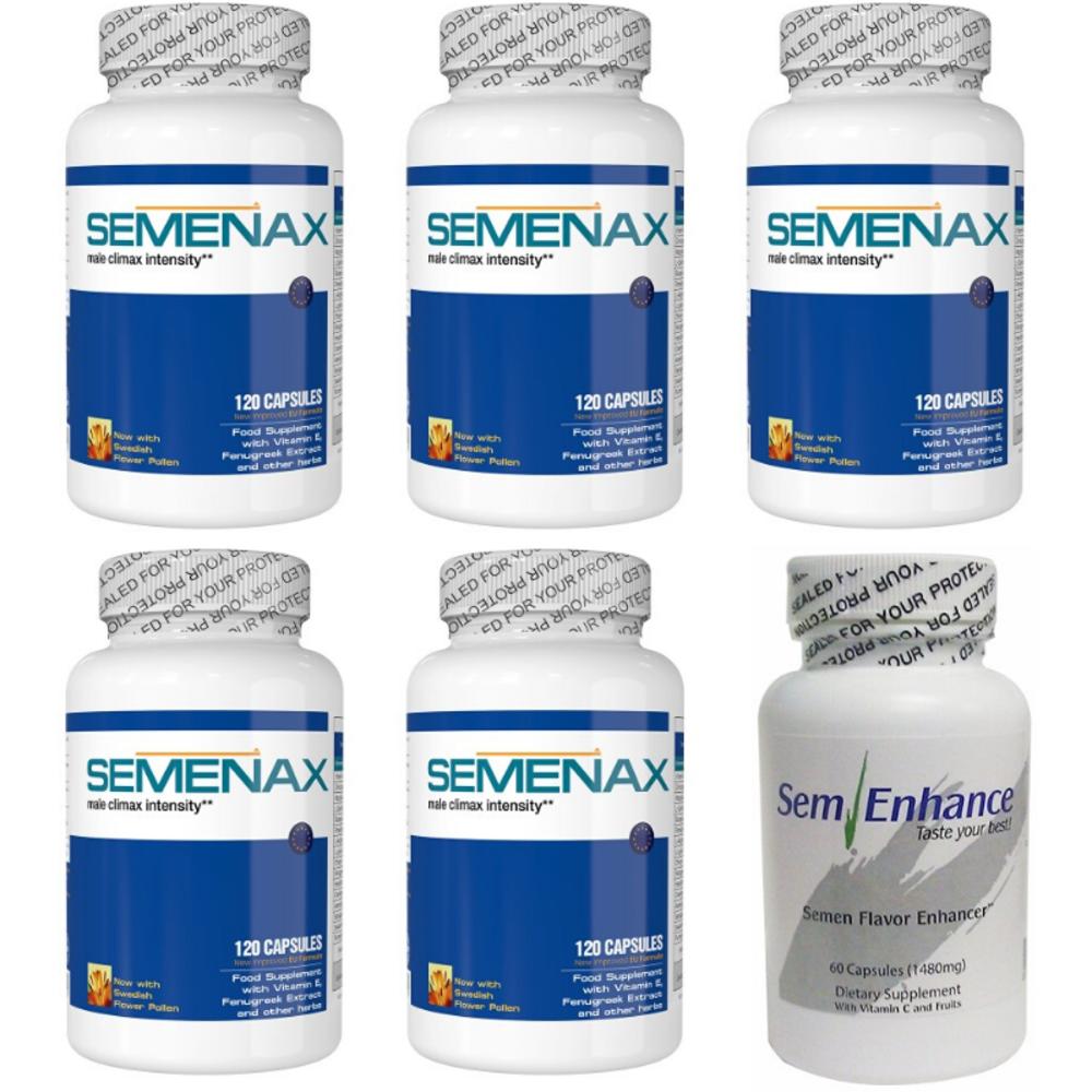 Semenax For Male Climax Intensity 5 Bottles + 1 SemEnhance Bonus Bottle