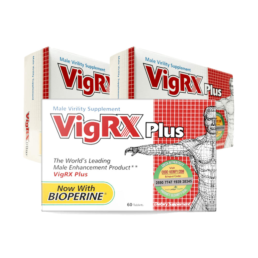 Leading Edge Health VigRx Plus - 3 Month Supply - 60 Capsules each; Oral Herbal Supplement