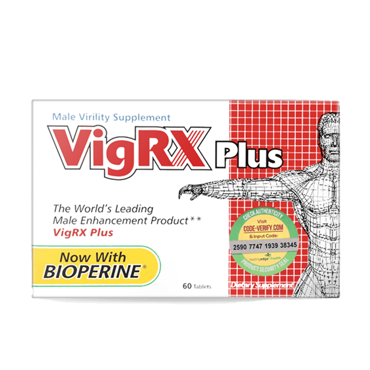 Leading Edge Health VigRx Plus - 6 Month Supply - 60 Capsules each; Oral Herbal Supplement