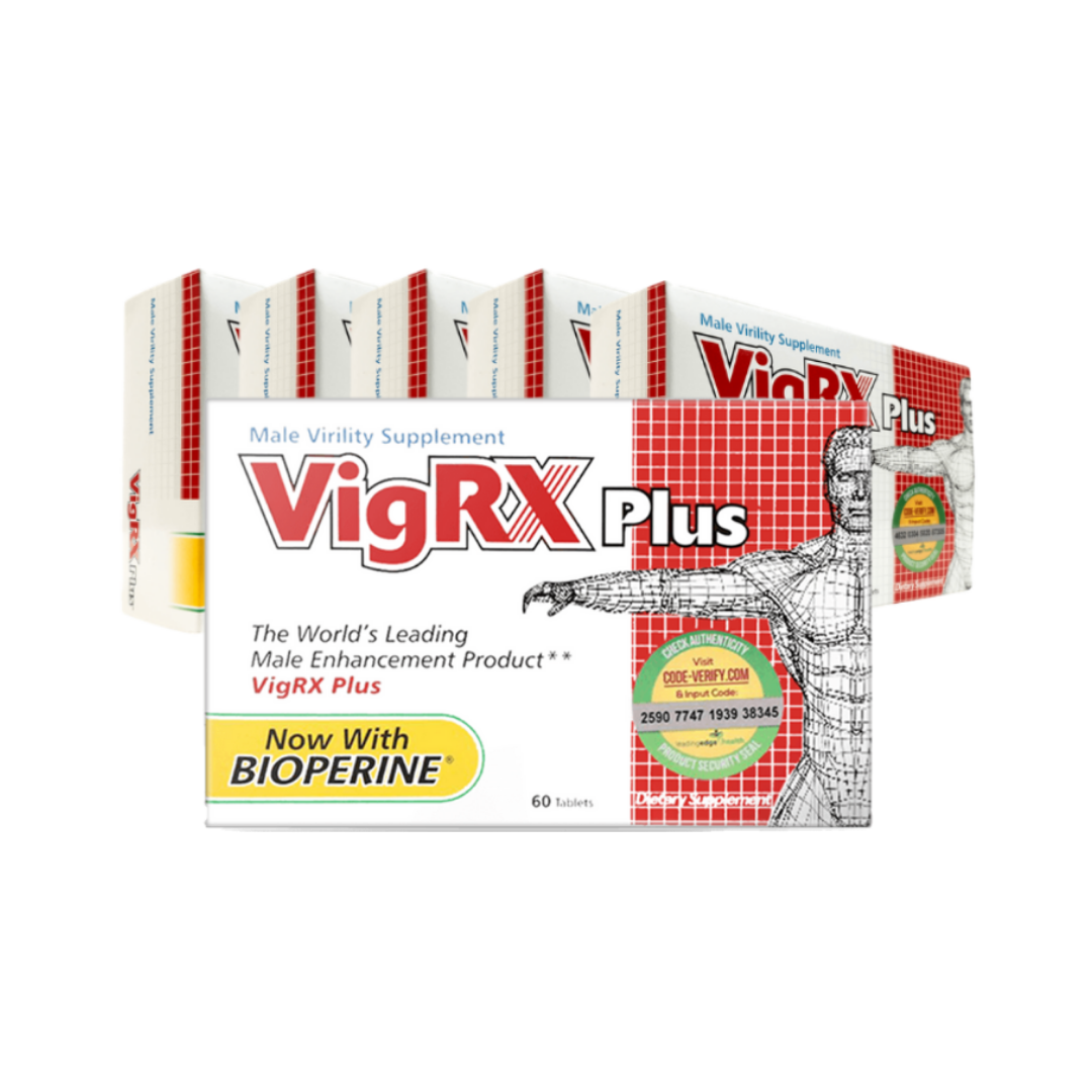 Leading Edge Health VigRx Plus - 6 Month Supply - 60 Capsules each; Oral Herbal Supplement