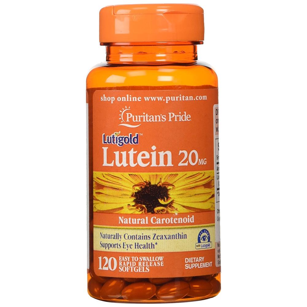 Puritan's Pride Lutein 20 mg with Zeaxanthin Puritan's Pride Natural Carotenoid 120 Softgels