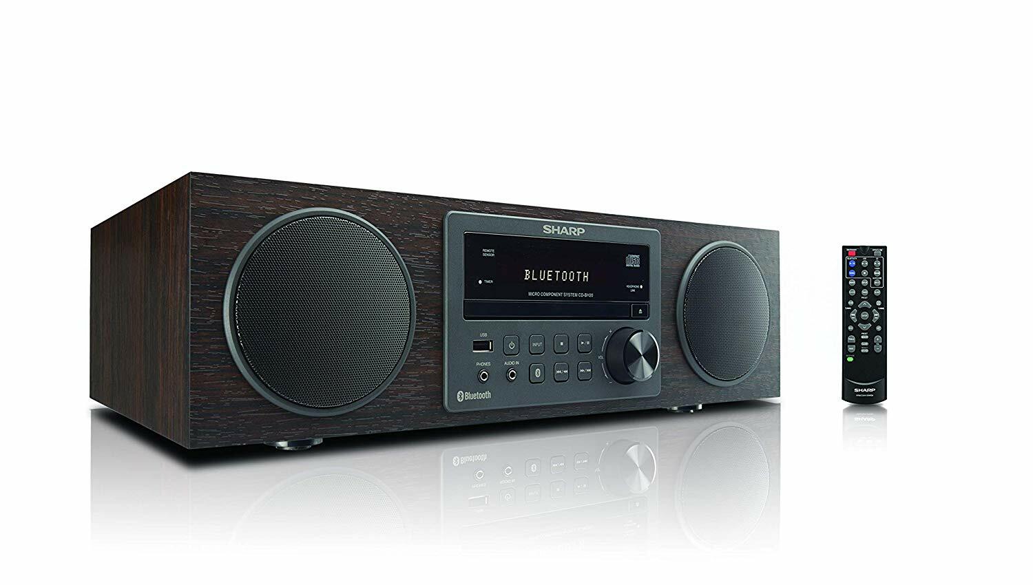 Cd Bh20 New Sharp Bluetooth Vintage Shelf Stereo System Cd Player