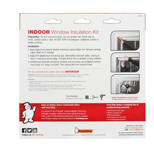 Frost King E O 62 In X 210 In Polyurethane Extra Large Shrink Window Insulation 2 Per Pa