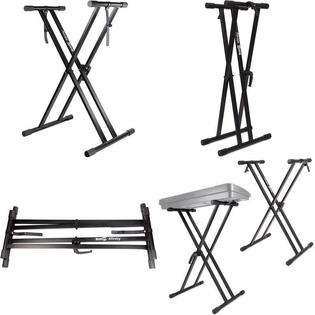 Rockjam Rockjam Xfinity Heavy Duty Double X Pre Assembled Infinitely Adjustable Piano