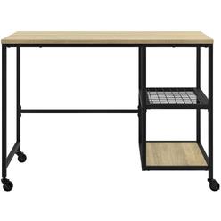 Whalen Furniture Golden Oak Cambria Computer Return Desk
