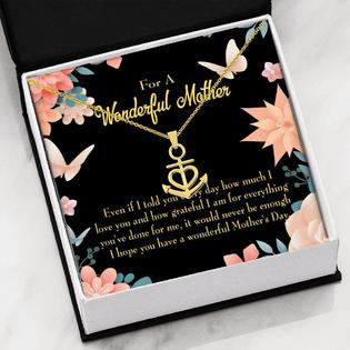 Express Your Love Gifts Never Be Enough Anchor Pendant Stainless Steel Mothers Day Birthday Gift Express Your Love Gifts Never Be Enough Anchor Pendant Stainless Steel Mothers Day Birthday Gift