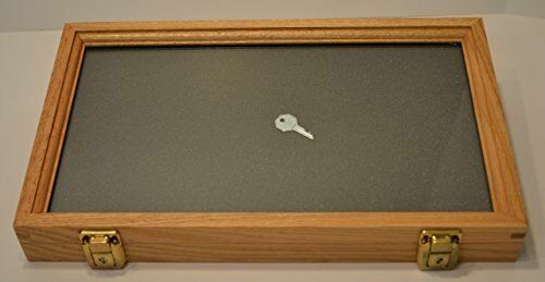 Two Timbers Llc Display Case Oak En Box Gl Top Collectibles Two Timbers Llc Display Case Oak En
