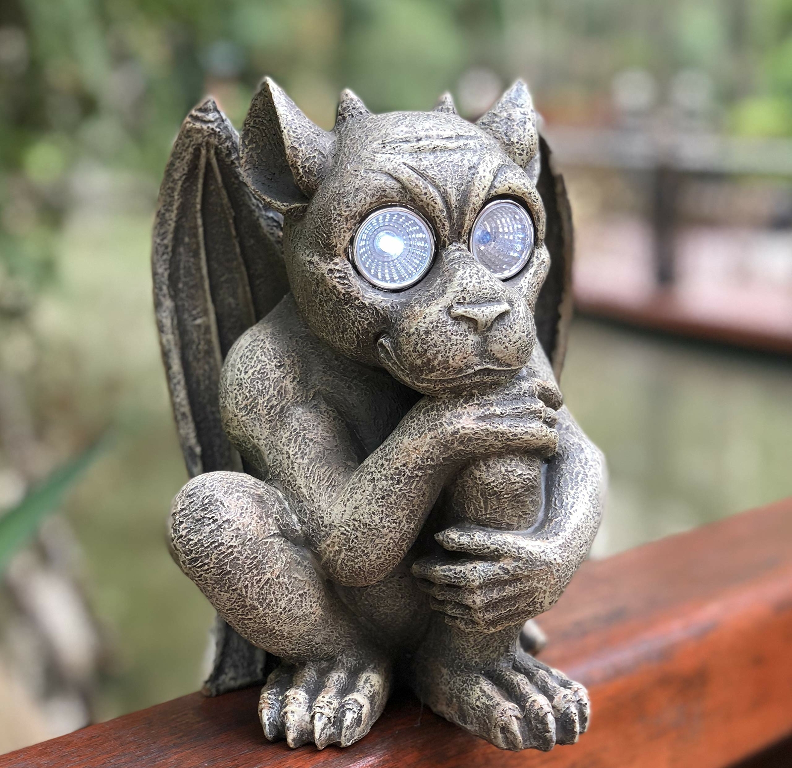 Bo Toys 9f314 Gargoyle Outdoor Solar Light Statue Garden Porch Outdoor Solar Light Statue Garden Porch