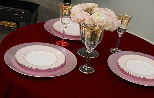 Kadut Red Tablecloth 90 Inch Round Tablecloths For Kadut Red Tablecloth 90 Inch