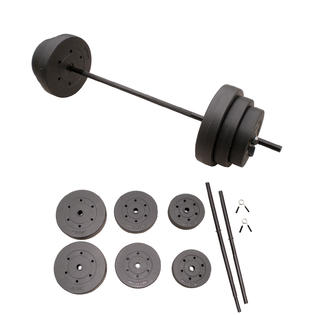 Cap Vinyl Weight Barbell Set Home Gym Fitness Workout Equipment Adjustable 100lb New