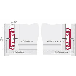 Hettich Drawer Slide Full Extension 36 In Heavy Duty 500 Lb