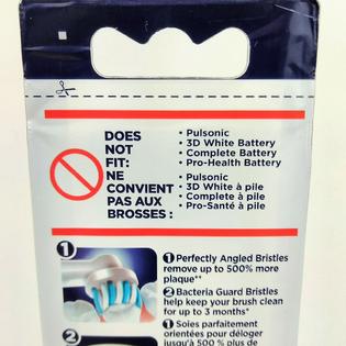 Oral B Cross Action Electric Toothbrush Replacement 3 Brush Heads Lot Of 4