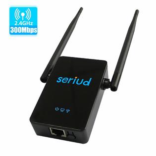 95874 Repetidor De Wifi Extensor Amplificador De Cobertura Con Doble Antena 300mbps